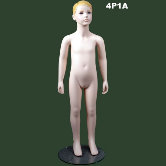 Age 4 Girl with Sculpture Head