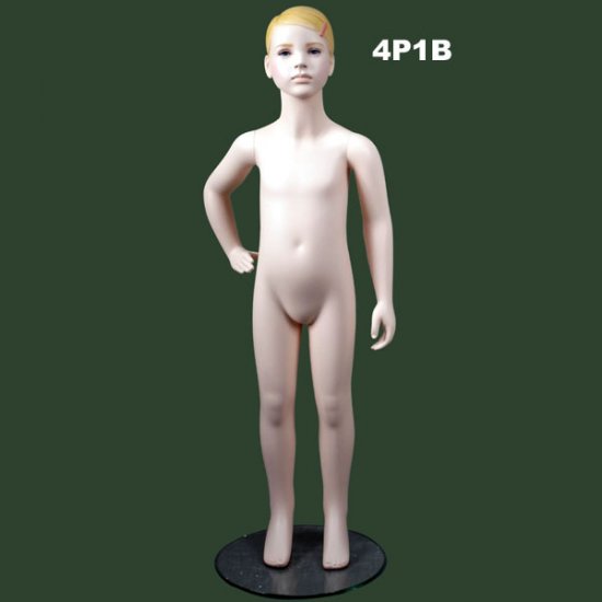 Age 4 Girl with Sculpture Head