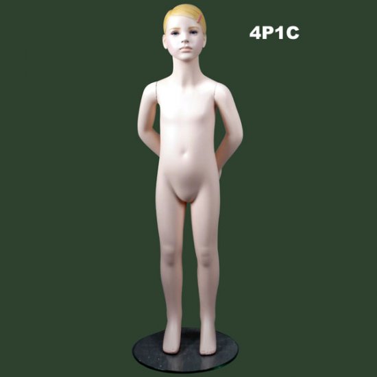 Age 4 Girl with Sculpture Head