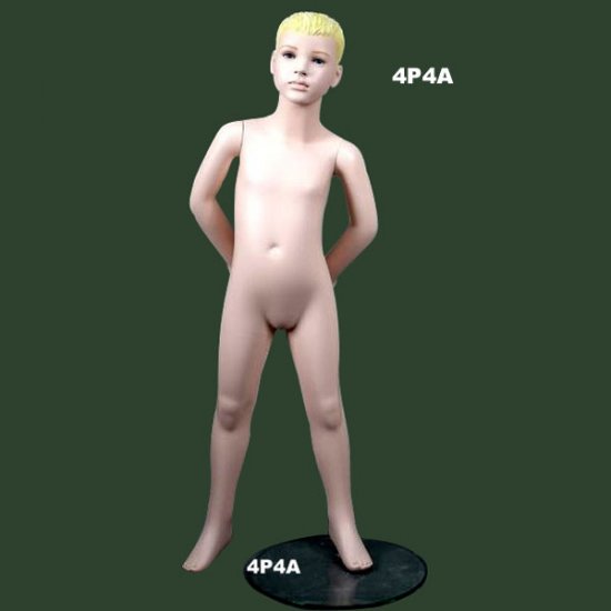Age 4 Boy with sculpture Head