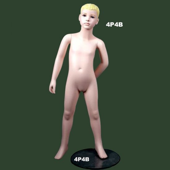Age 4 Boy with sculpture Head