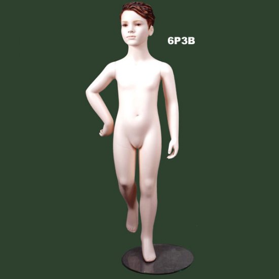 Age 6 Boy with sculpture Head