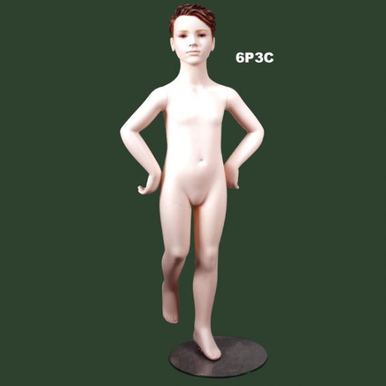 Age 6 Boy with sculpture Head