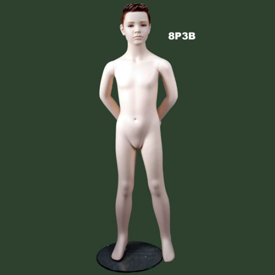 Age 8 Boy with sculpture Head