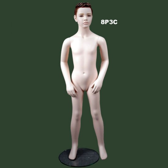 Age 8 Boy with sculpture Head