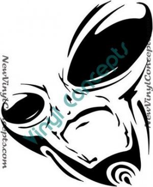 Crazy Alien Art UFO Fantasy #2 Decal Sticker