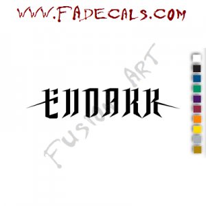 Endark Band Music Artist Logo Decal Sticker