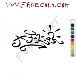 A Filial Band Music Artist Logo Decal Sticker