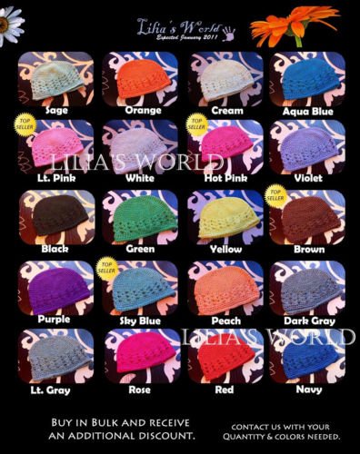 TODDLER WHOLESALE LOT CROCHET KUFI GIRL BEANIE HAT BABY