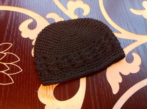 Black Infant Newborn 0-3 Month Kufi Baby Girl Beanie Hat