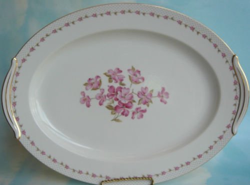 NORITAKE ELAINE 5210 LARGE OVAL PLATTER 16 3/8 X 12 1/4"