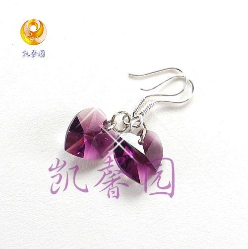 Swarovski Crystal heart shape earring(E-03)