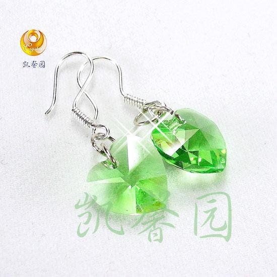Swarovski Crystal heart shape earring(E-04)