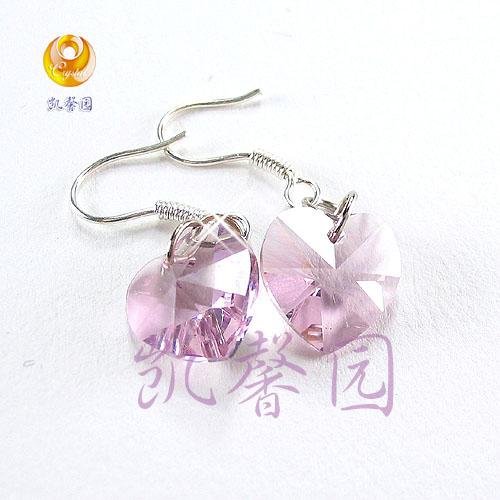 Swarovski Crystal heart shape earring(E-07)