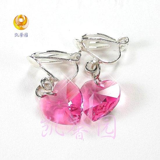 Swarovski Crystal heart shape earring(E-09)