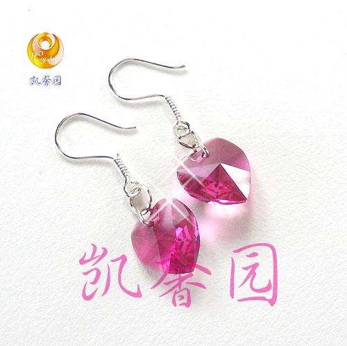 Swarovski Crystal heart shape earring(E-11)
