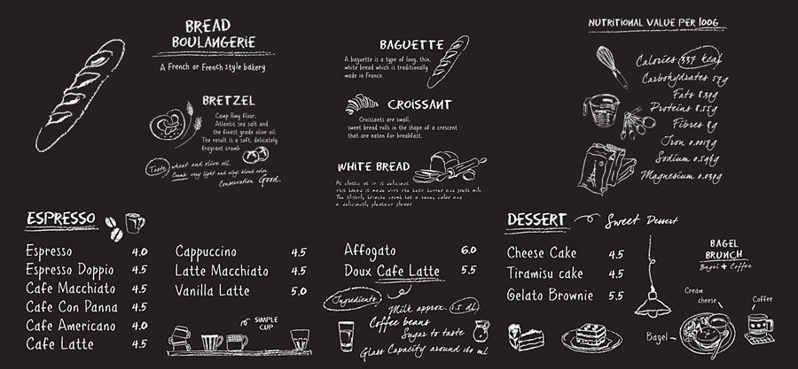 Coffee Time Illustration Cuts in Black