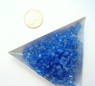 Green and Blue Glass Beads