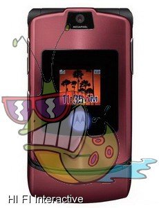 Motorola - RAZR V3i (i-tune) (maroon (red)