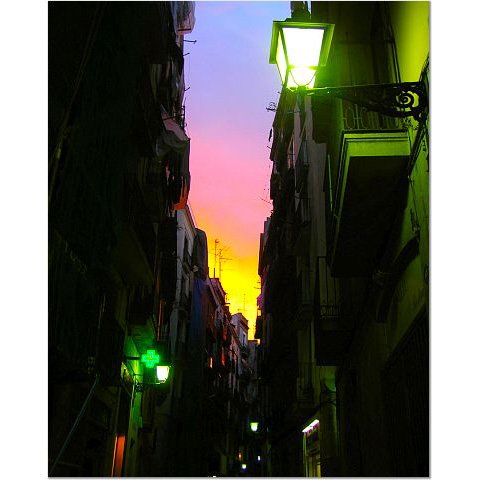Barcelona Sunset 8x10 photo