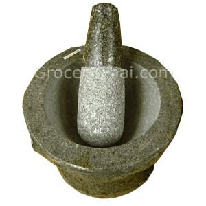 Thai Granite Mortar and Pestle 7"
