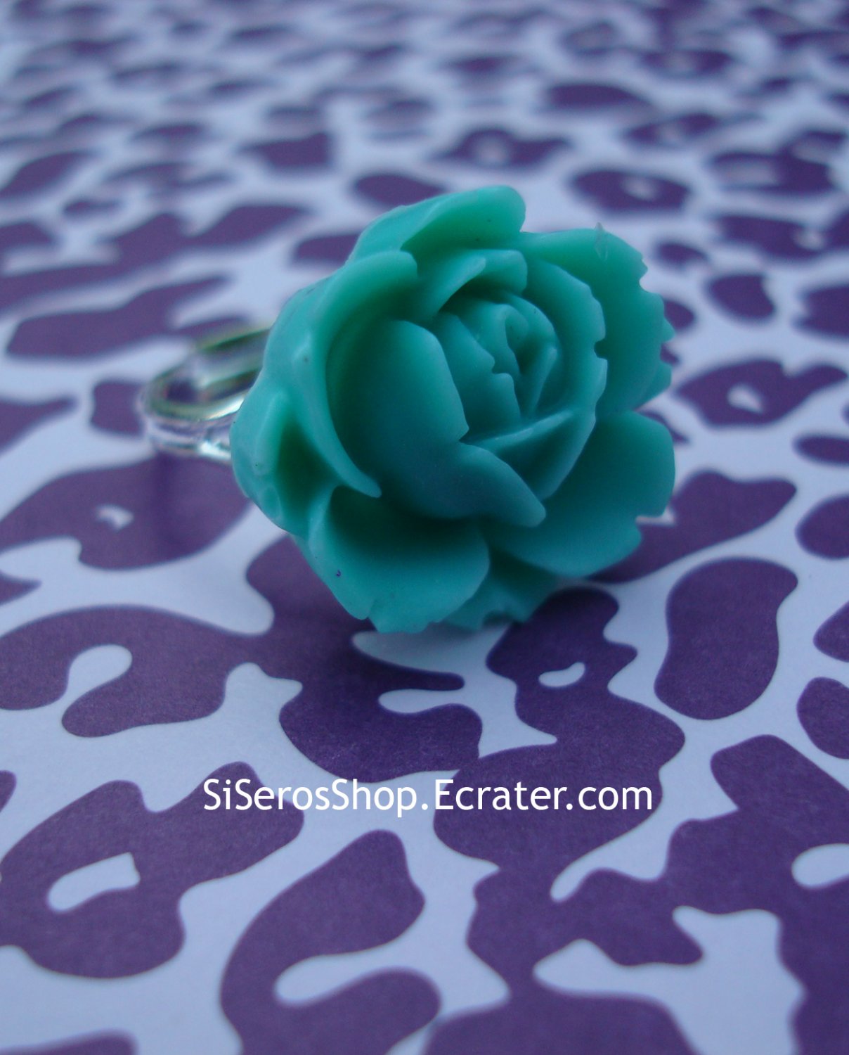 TEAL Rose Ring