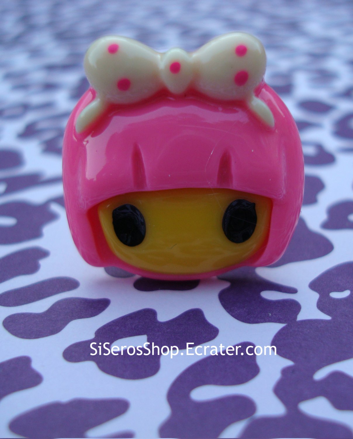 Rainbow Girl Ring- DARK PINK Hair