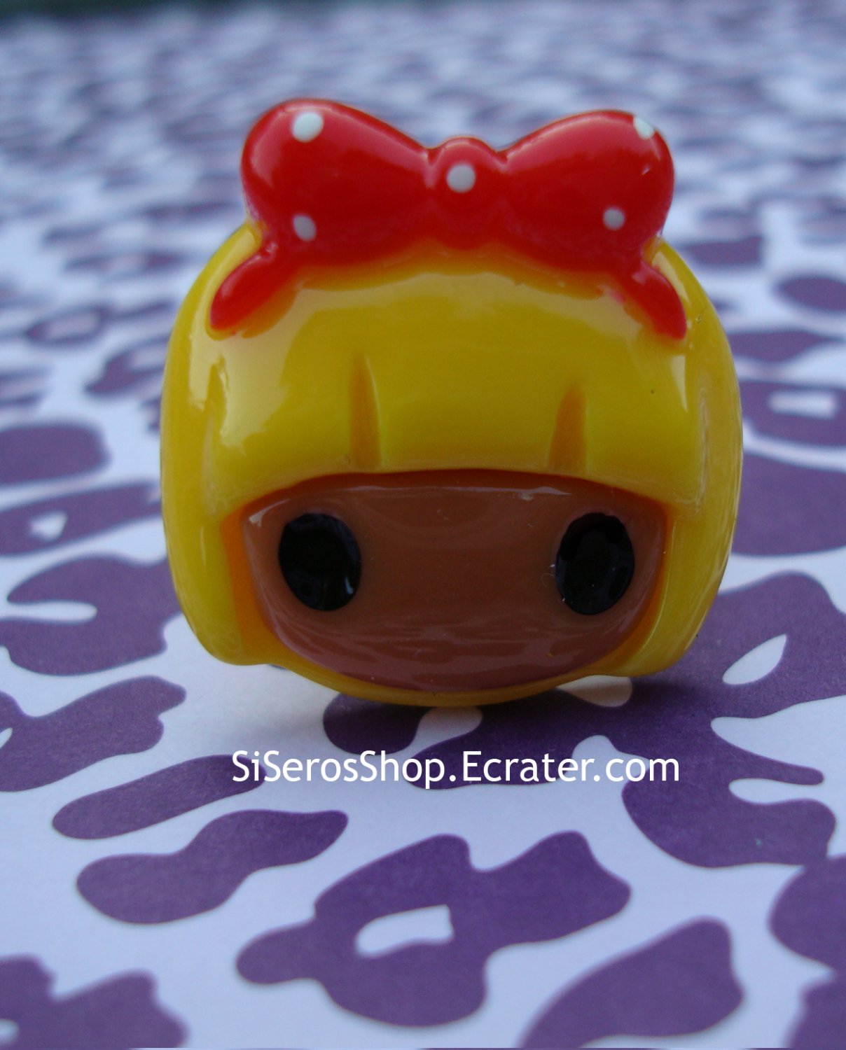 Rainbow Girl Ring- YELLOW Hair