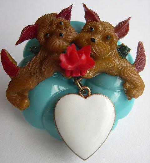 Puppy Love Brooch