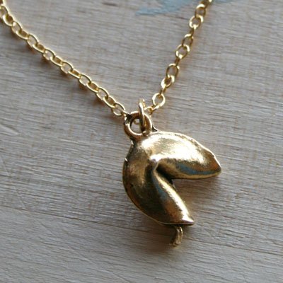 Fortune Cookie Charm Necklace