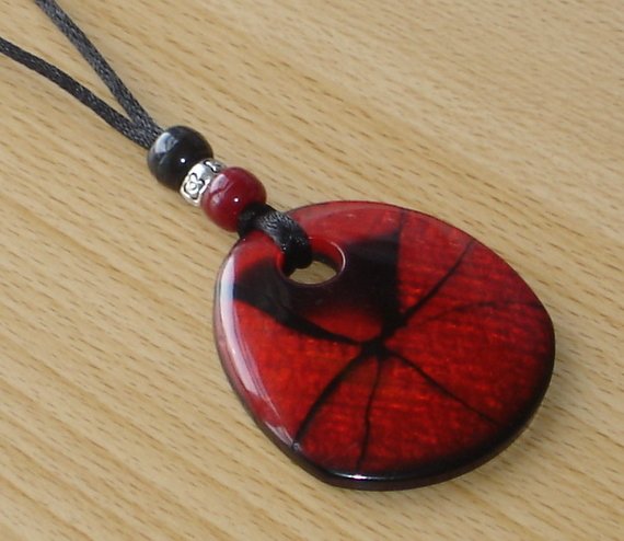 Ruby Crackle Nursing Necklace
