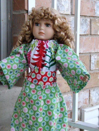 American Girl Doll Christmas Tunic Dress
