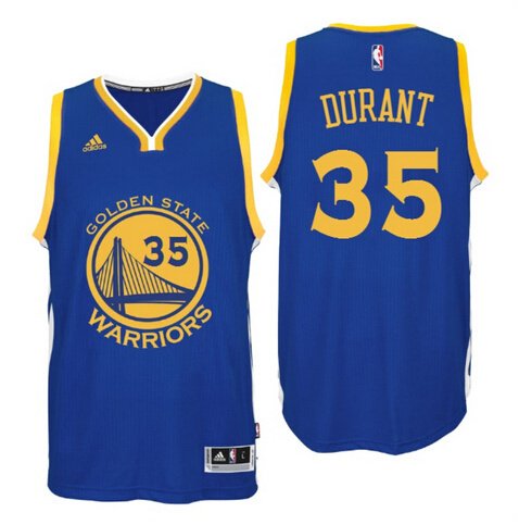 Kevin Durant Golden State Warriors 35 Blue Swingman Adidas NBA Jersey Size 54 (XXL)