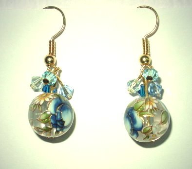 Oriental Blue Earrings