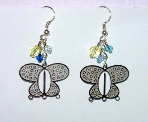 Sweet Dainty Silver Butterflies