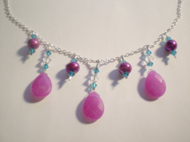 Razzle Dazzle Pearl and Swarovski necklace