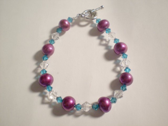Razzle Dazzle Pearl and Swarovski bracelet