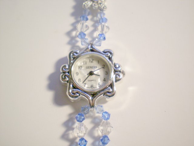 Blue Swarovski Double-strand watch