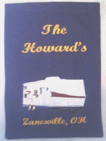 Personalized RV Travel Trailer Garden Flag