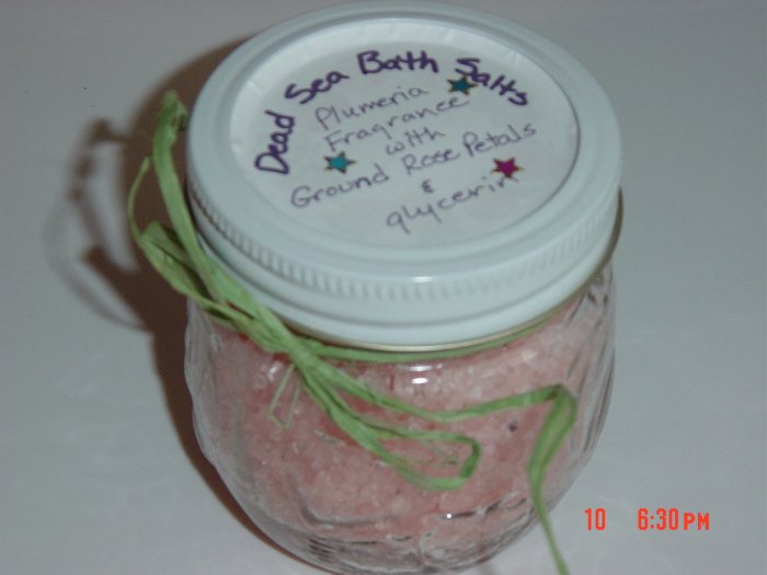 PLUMARIA SEA SALT BATH SALT - 8OZ. JAR
