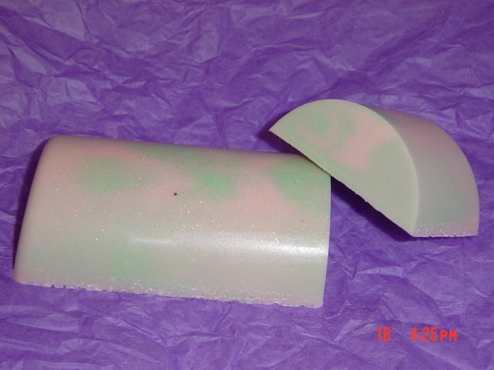 POMEGRANATE AND VANILLA Handmade Soap - 4oz. CRESCENT BAR
