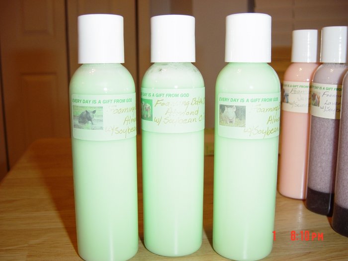 ALMOND FOAMING BATH OIL - 4 oz. Bottle