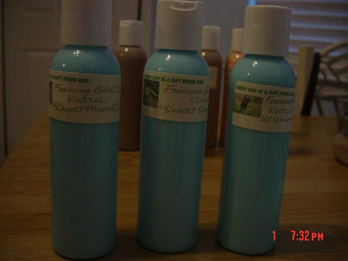 KUDZU FOAMING BATH OIL - 4 oz. Bottle