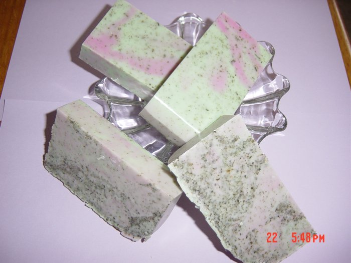 PEPPERMINT TEA Handmade Soap - 4 oz. big bar