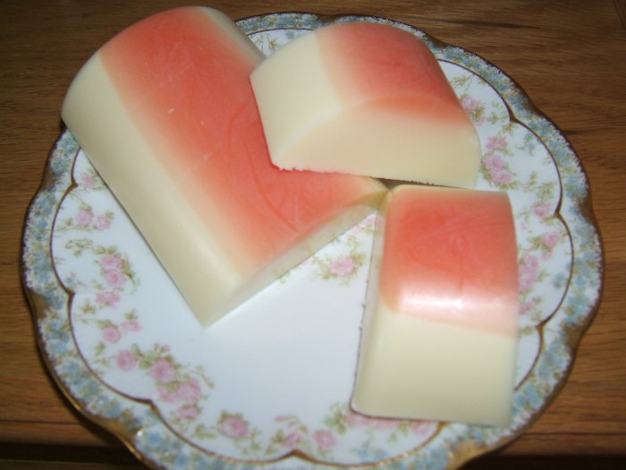 SOOTHING ALMOND MUSK HANDMADE SOAP - 3oz. Crescent