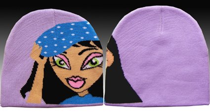 Classique Purple Girls Beanie Hat