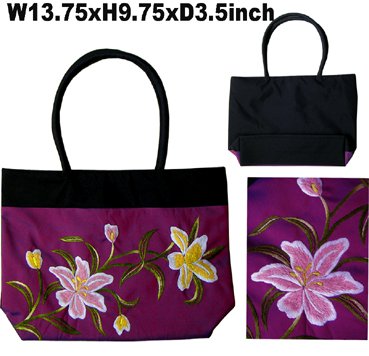 Classique Maroon Embroidered Bag