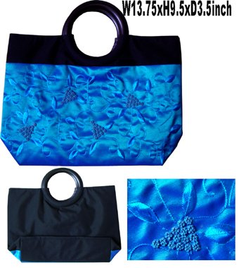 Classique Turquoise Embroidered Bag