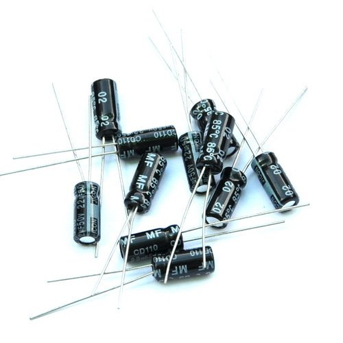 20PCS 22uF 50V Radial Electrolytic Capacitors