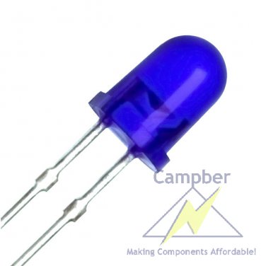 20 LEDs, Blue, General Purpose, 5mm T-1 3/4